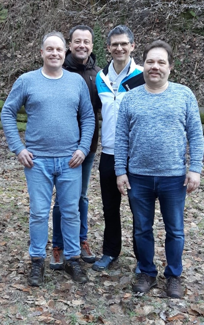 Die Schützen des SSV Baunatal Herren 3: Horst Eberhardt, Meik Horn, Oliver Frank, Jörg Höhmann